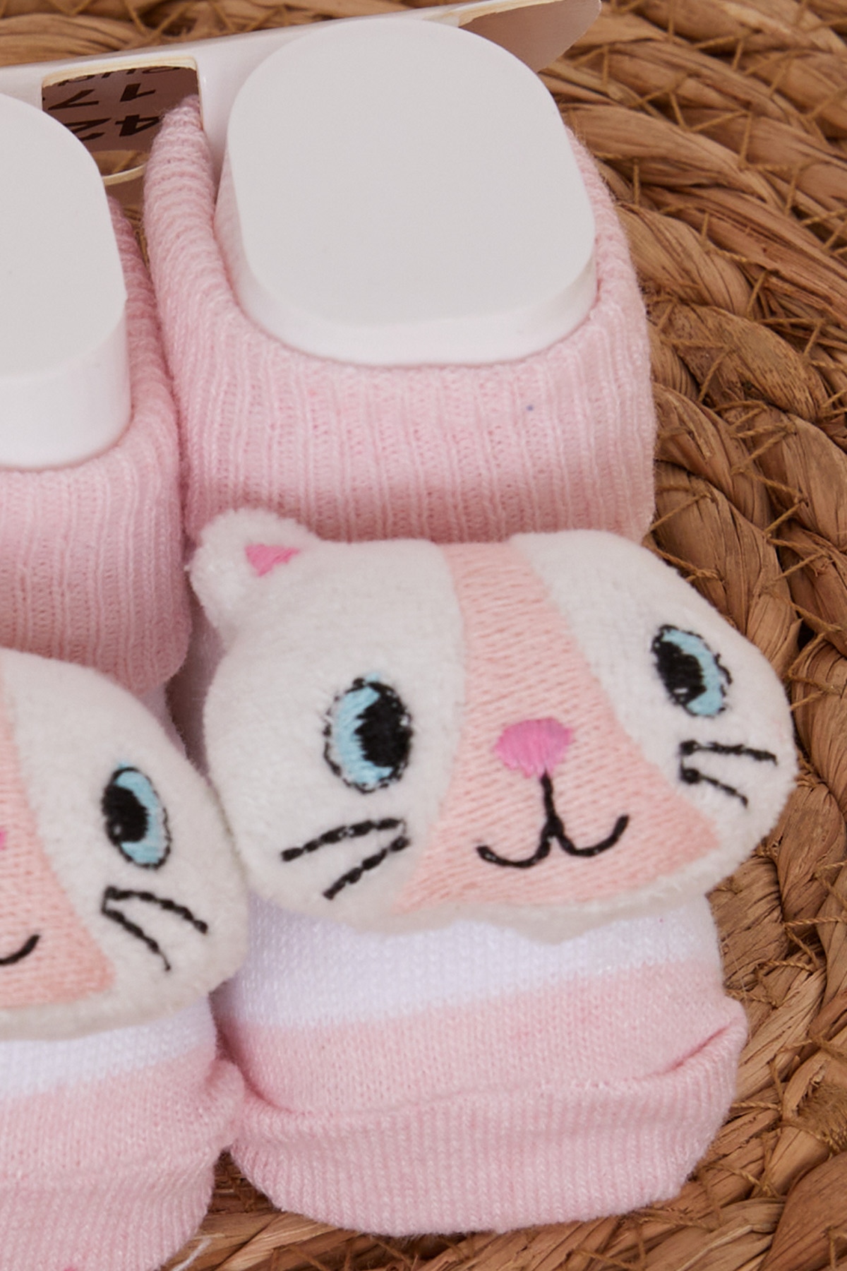 Minidamla Kız Bebek Çorap Oyuncak Kedicik Aksesuarlı Pudra