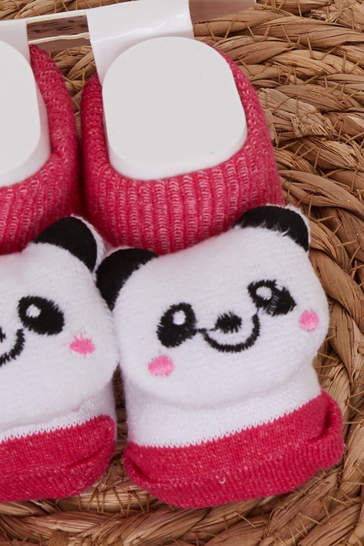 Minidamla Kız Bebek Çorap Oyuncak Panda Aksesuarlı Fuşya