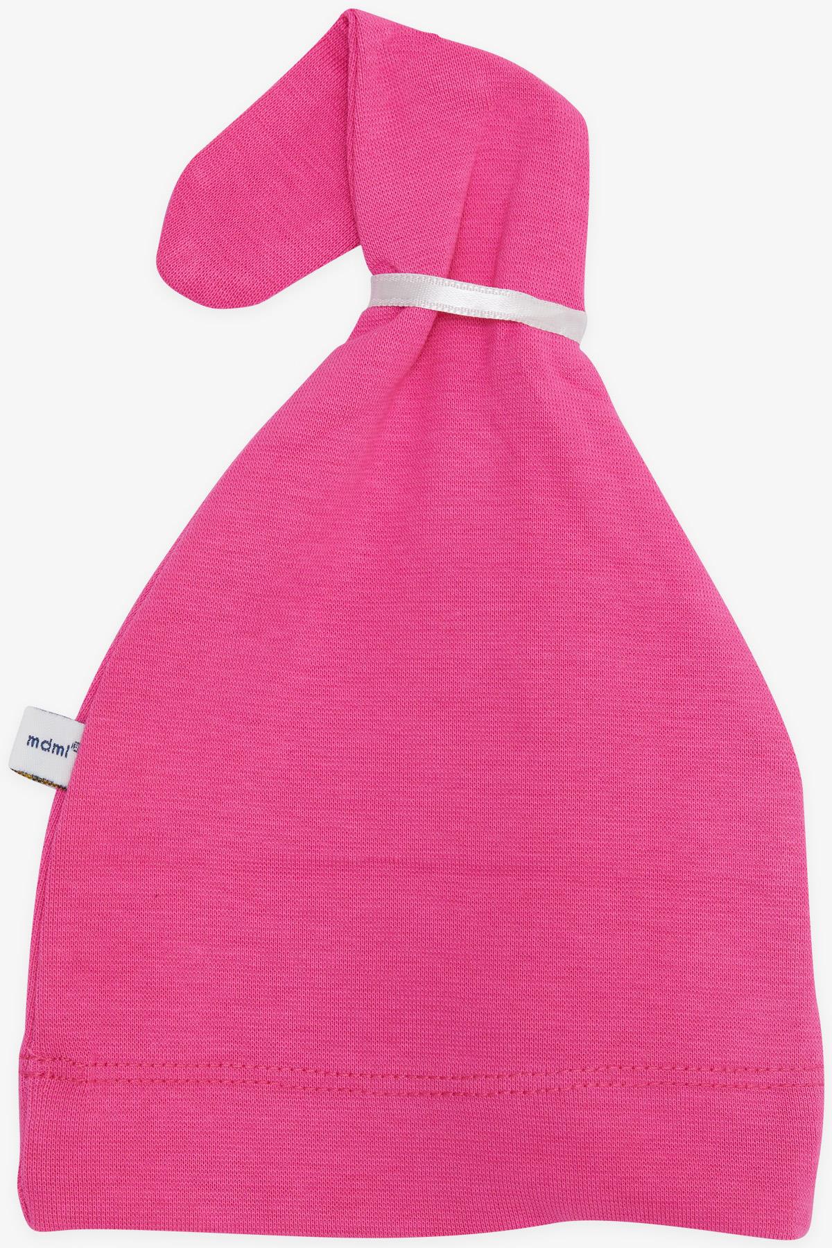 MİNİDAMLA Yeni Doğan Bebek Şapkası Sevimli Baykuşcuk Oyuncak Aksesuarlı Pembe (Standart)