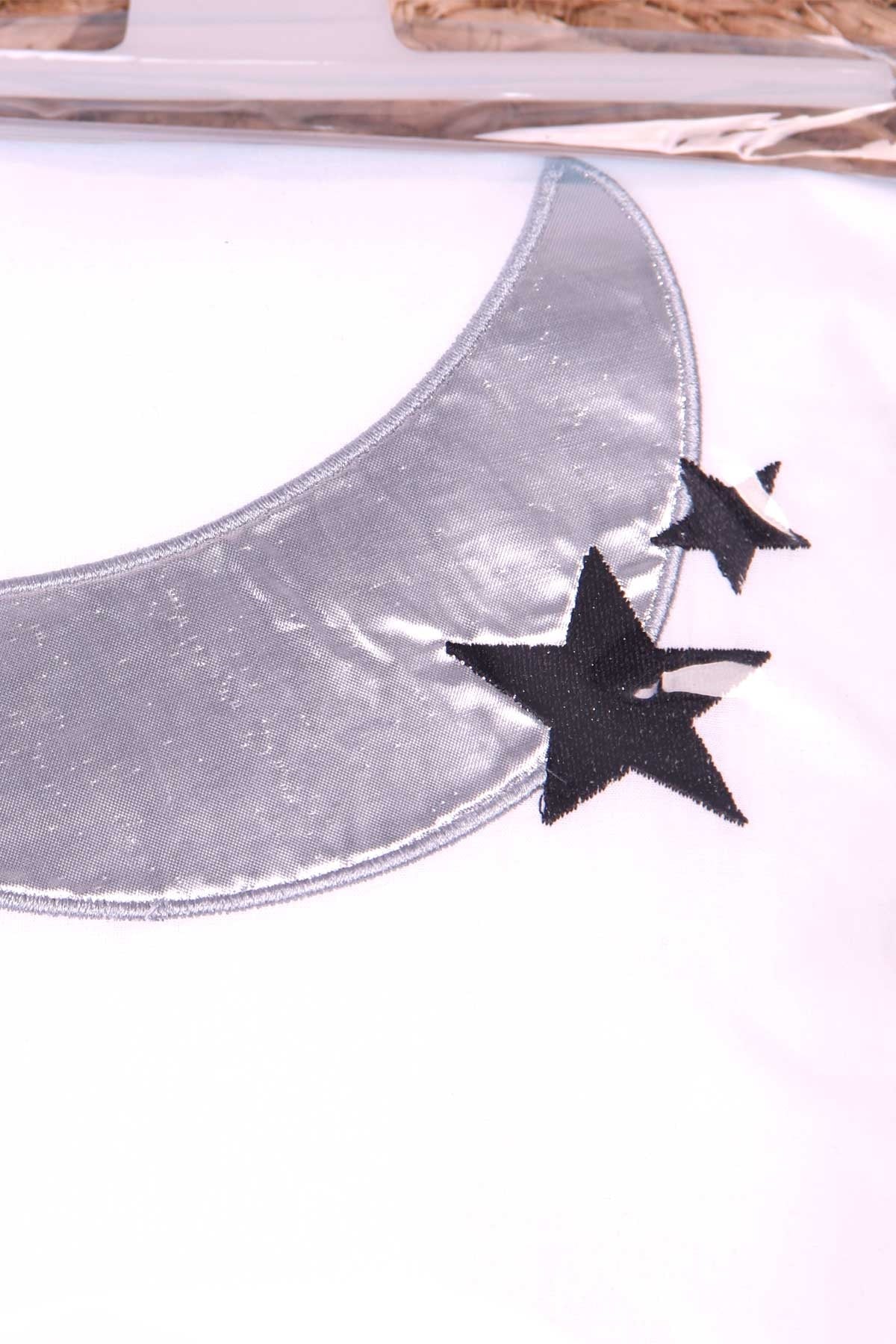 MOMİSHOP Momishop Moon Nevresim Takımı Yıldızlı Beyaz (100 x 145 cm)