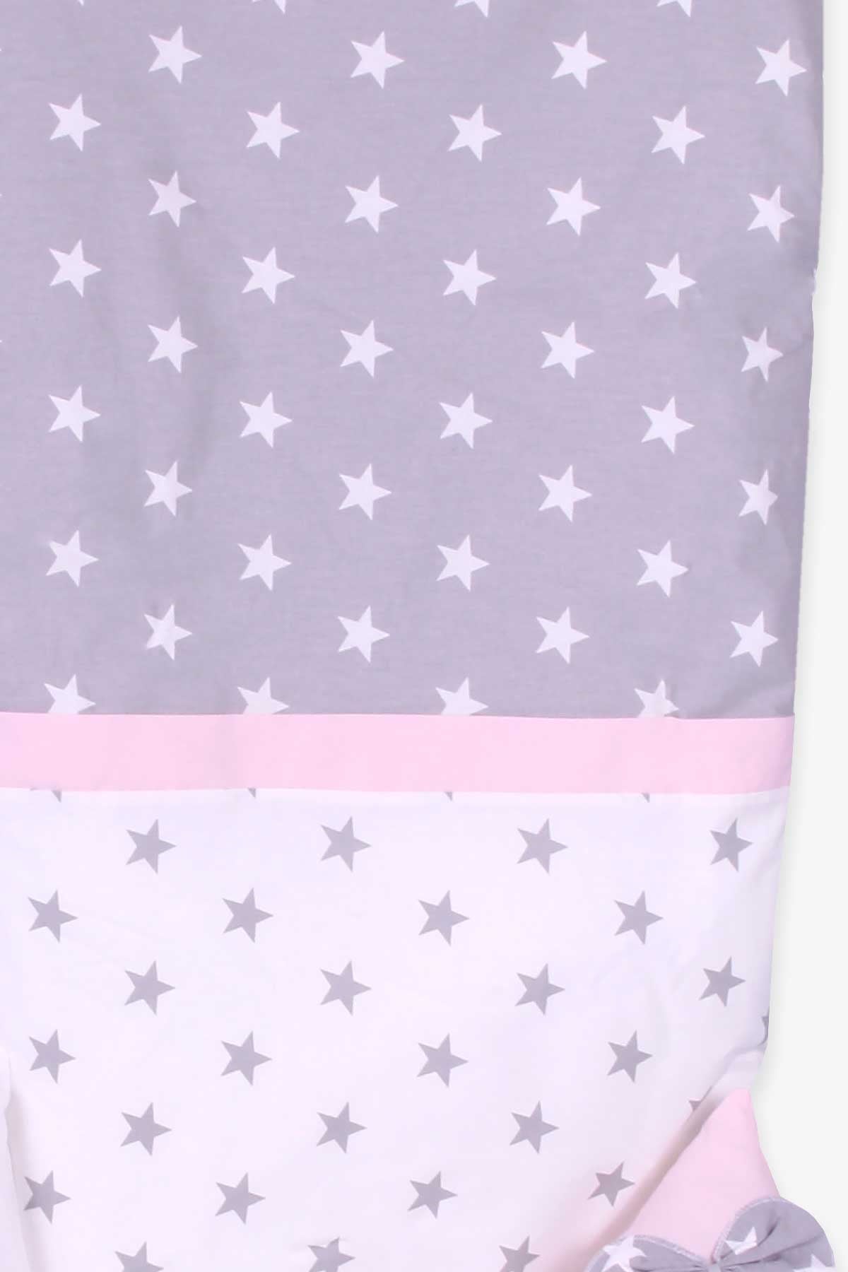 MOMİSHOP Yenidoğan Uyku Seti Damlacıklı Fiyonklu Pembe