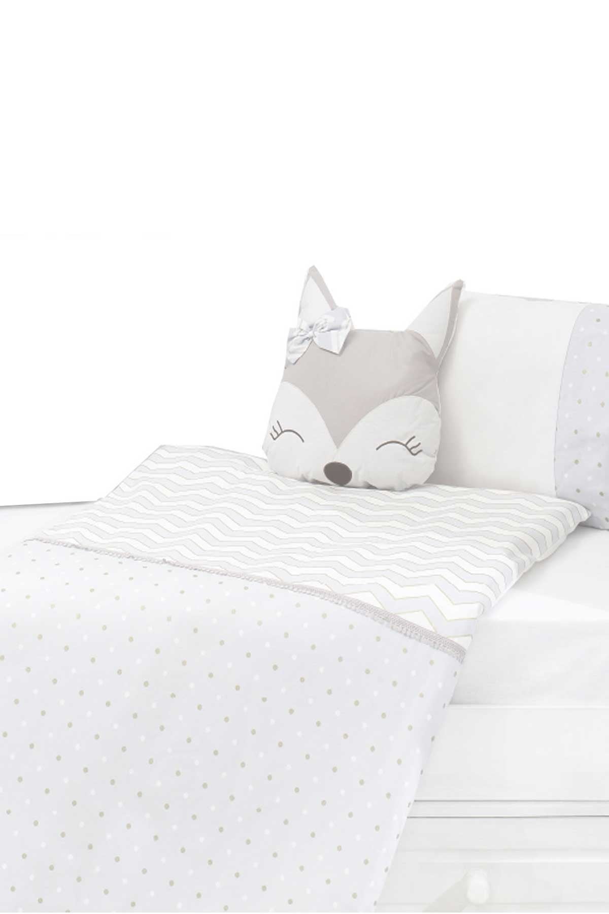 MOMİSHOP Yenidoğan Uyku Seti Tilki Desenli Mavi