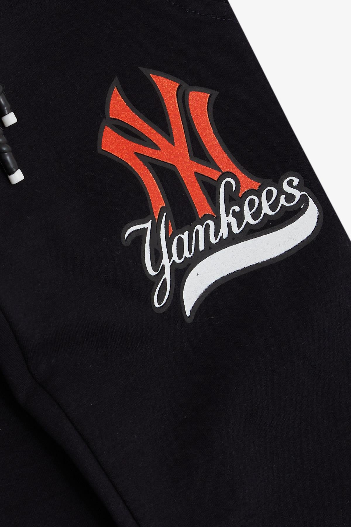 New Points Erkek Çocuk Alt New York Yankess Baskılı Bağcıklı Lacivert (1-4 Yaş)