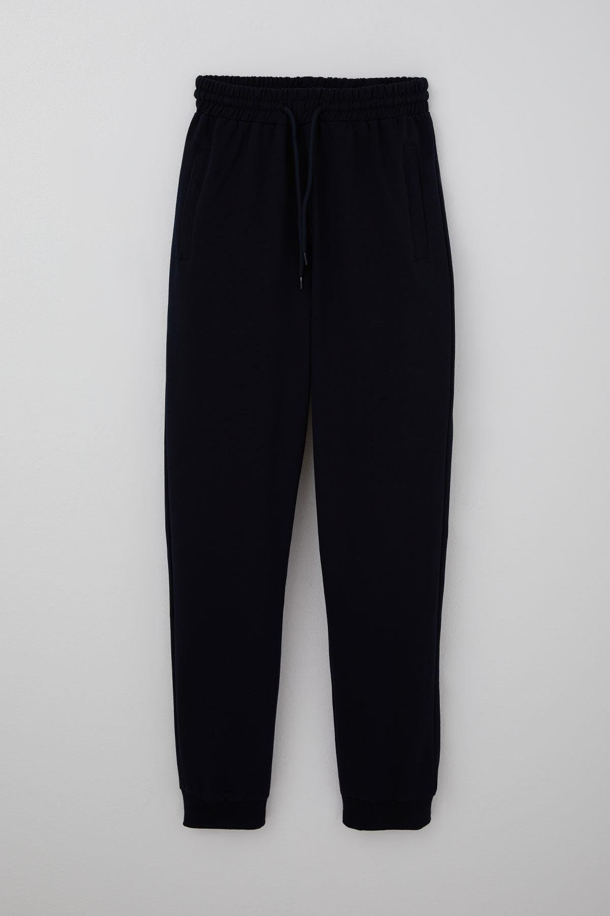 Poyraz Kids Erkek Çocuk Eşofman Altı Bağcıklı Cep Kısmı Fermuarlı Lacivert (13-16 Yaş)