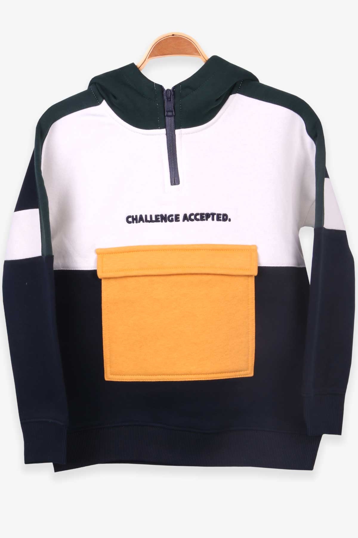 STC Erkek Çocuk Sweatshirt Blok Desenli Karışık Renk (2-8 Yaş)