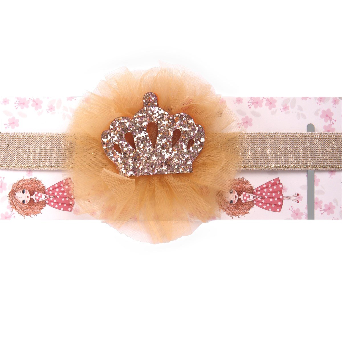 BandanaBREEZE5220cnT650-175Taç Figürlü Tüllü Bandana
