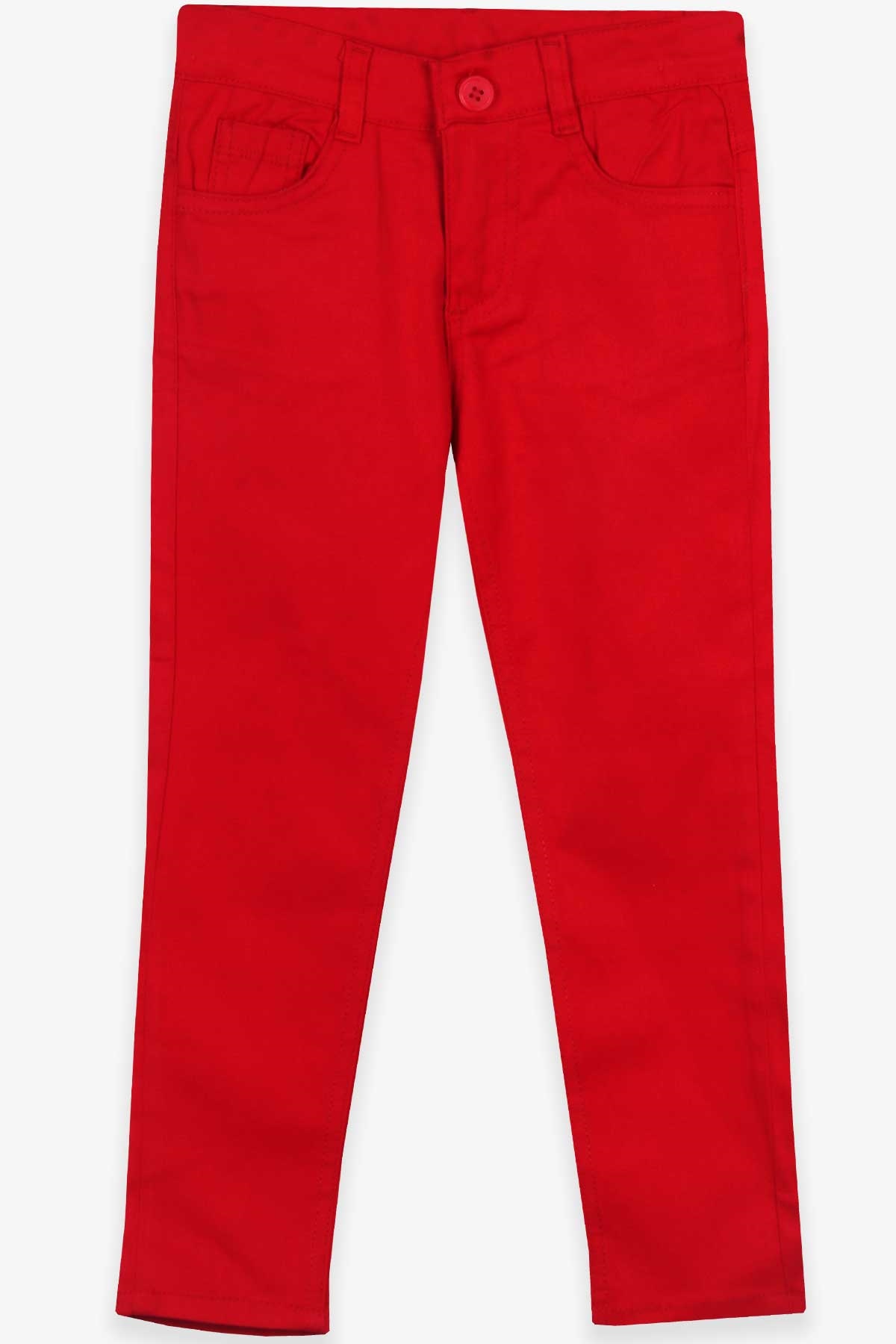 TERRY Erkek Çocuk Gabardin Pantolon Kırmızı (5-14 Yaş)