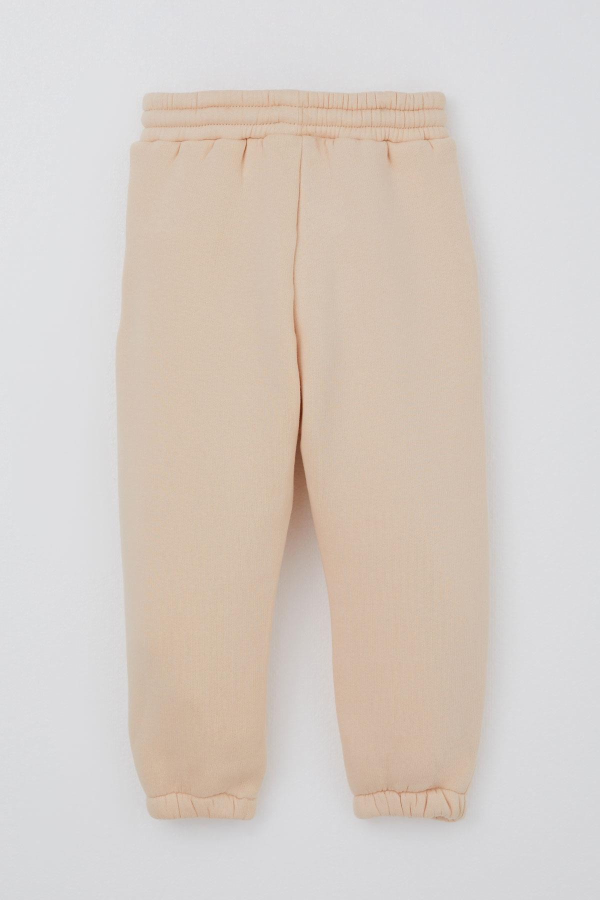 Valorya Kız Çocuk Eşofman Takımı Sevimli Ayıcıklar Desenli Krem (2-5 Yaş)