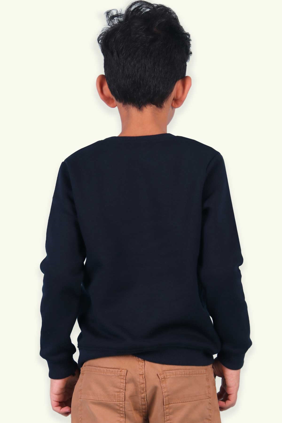 Watch Me Erkek Çocuk Sweatshirt Baskılı Lacivert (8-9 Yaş)