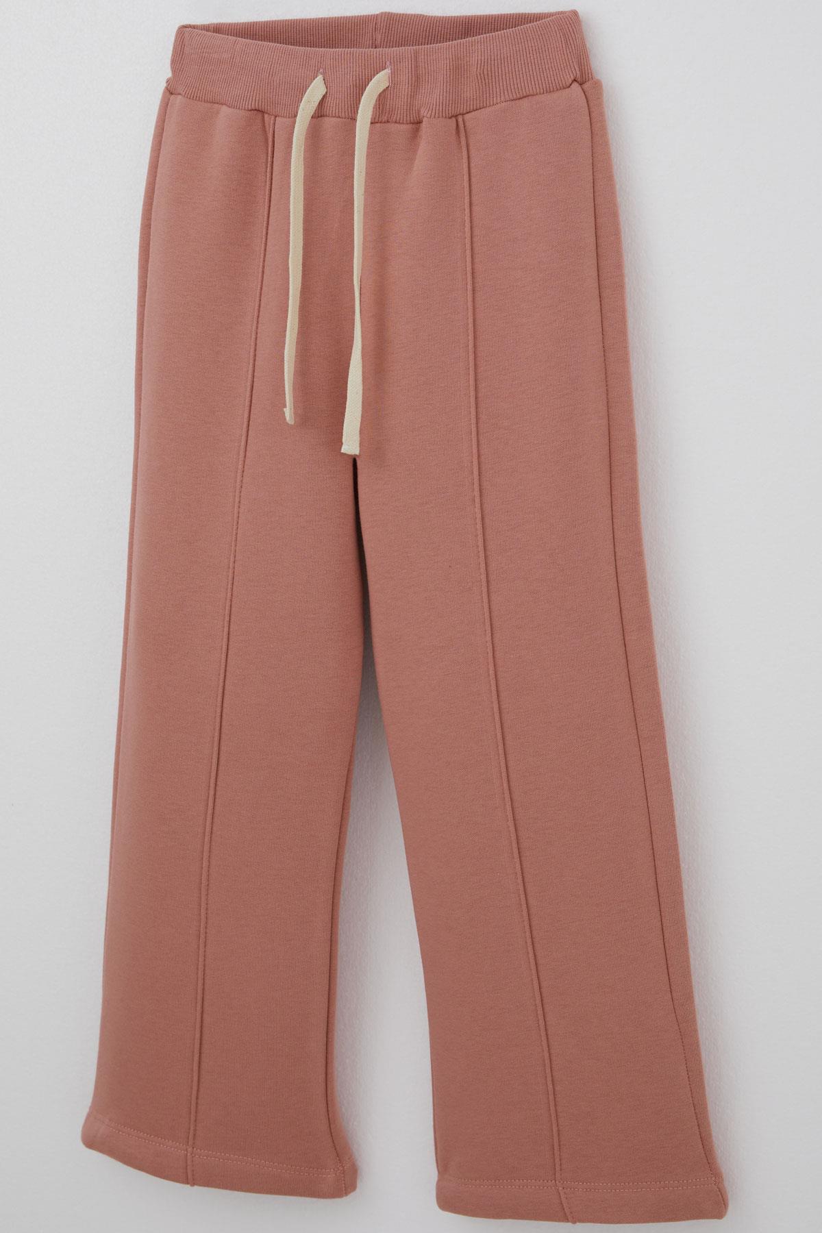 West Kız Çocuk Eşofman Takımı Simli Fiyonk Baskılı Lila (4-7 Yaş)