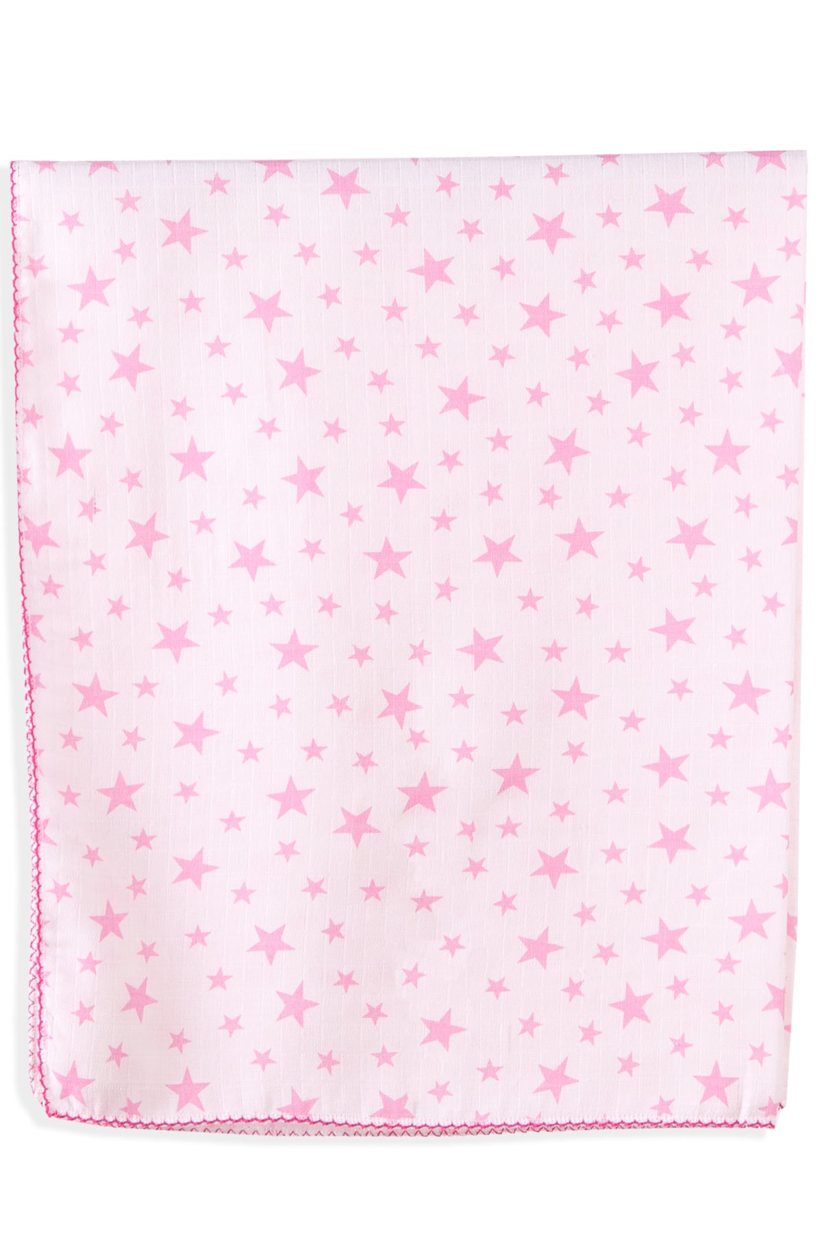 Yenidoğan Bebek Battaniyesi Keten Dokulu Pembe (72 × 92 cm) BREEZE
