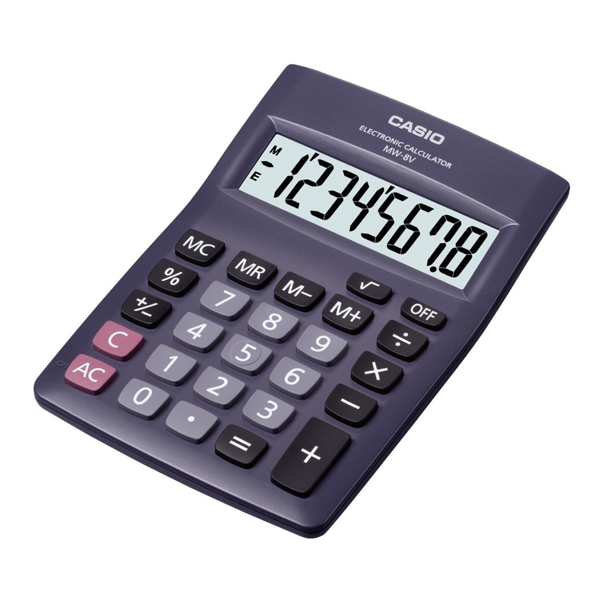 CasioMW-8V-BKCasio MW-8V-BK Hesap Makinası