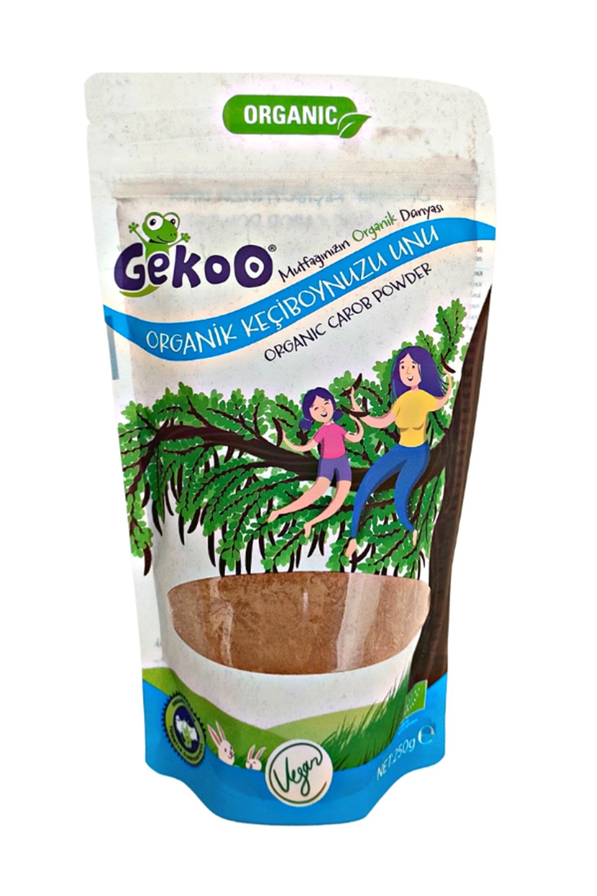 GEKOO 250g ORGANİK KEÇİBOYNUZU UNU