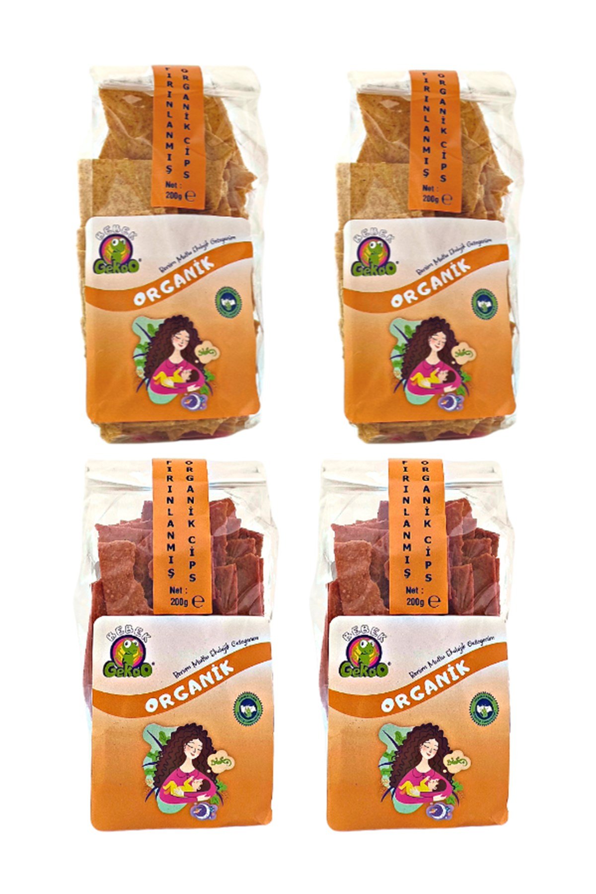 Gekoo Organik Fırınlanmış Havuç-Pancar Cips Seti