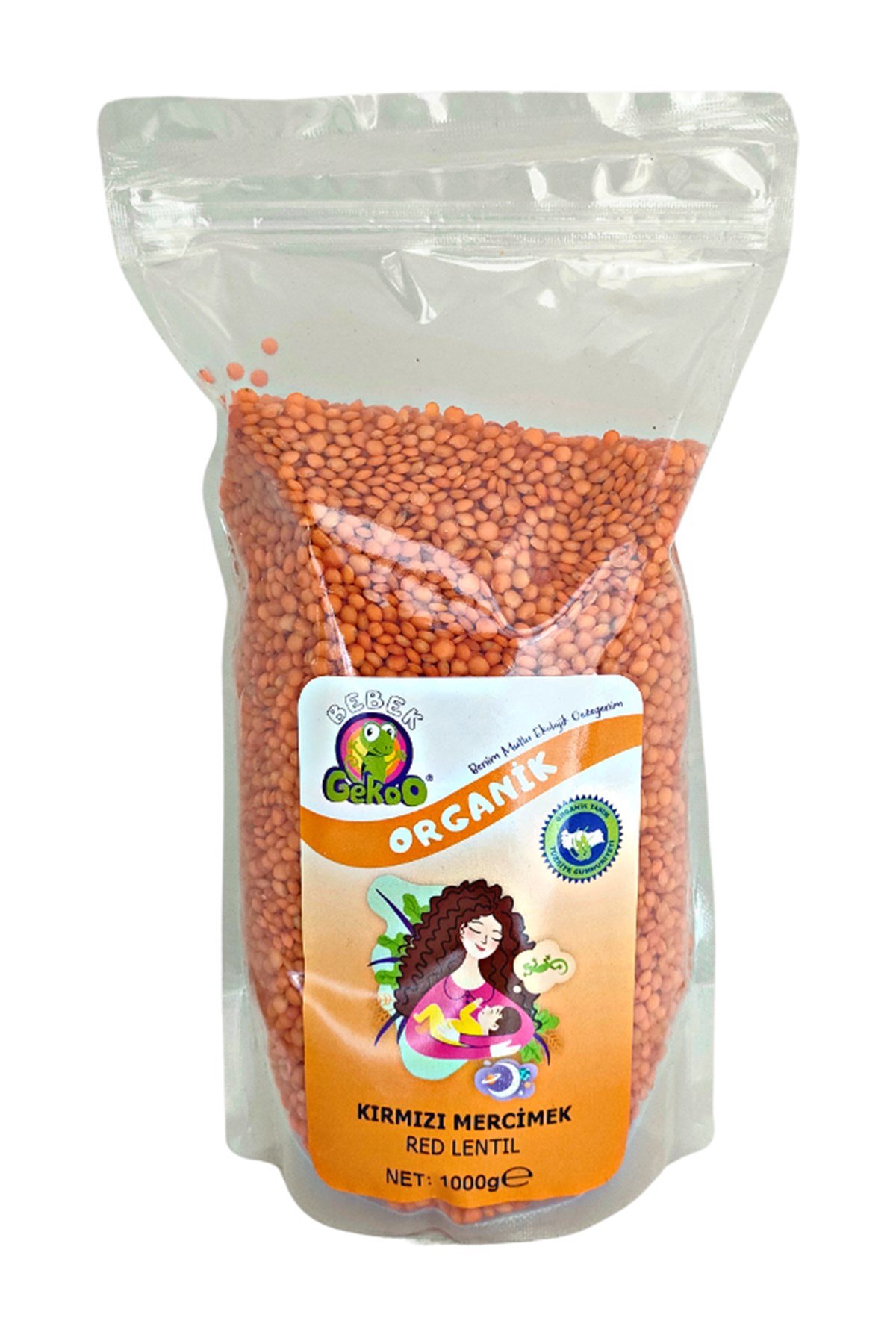 GEKOO ORGANİK KIRMIZI MERCİMEK 1kg