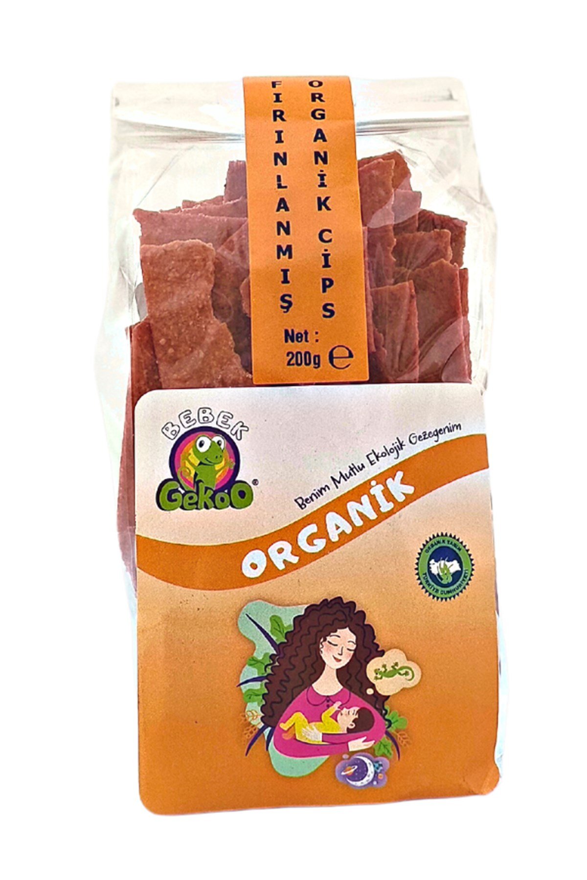 Gekoo Organik Sebzeli Fırınlanmış Cips Pancar-Soğan-Zeytinyağlı 200G