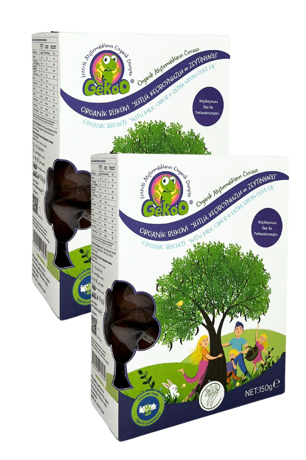 Organik Bisküvi, Sütlü Keçiboynuzlu  150g - 2'li