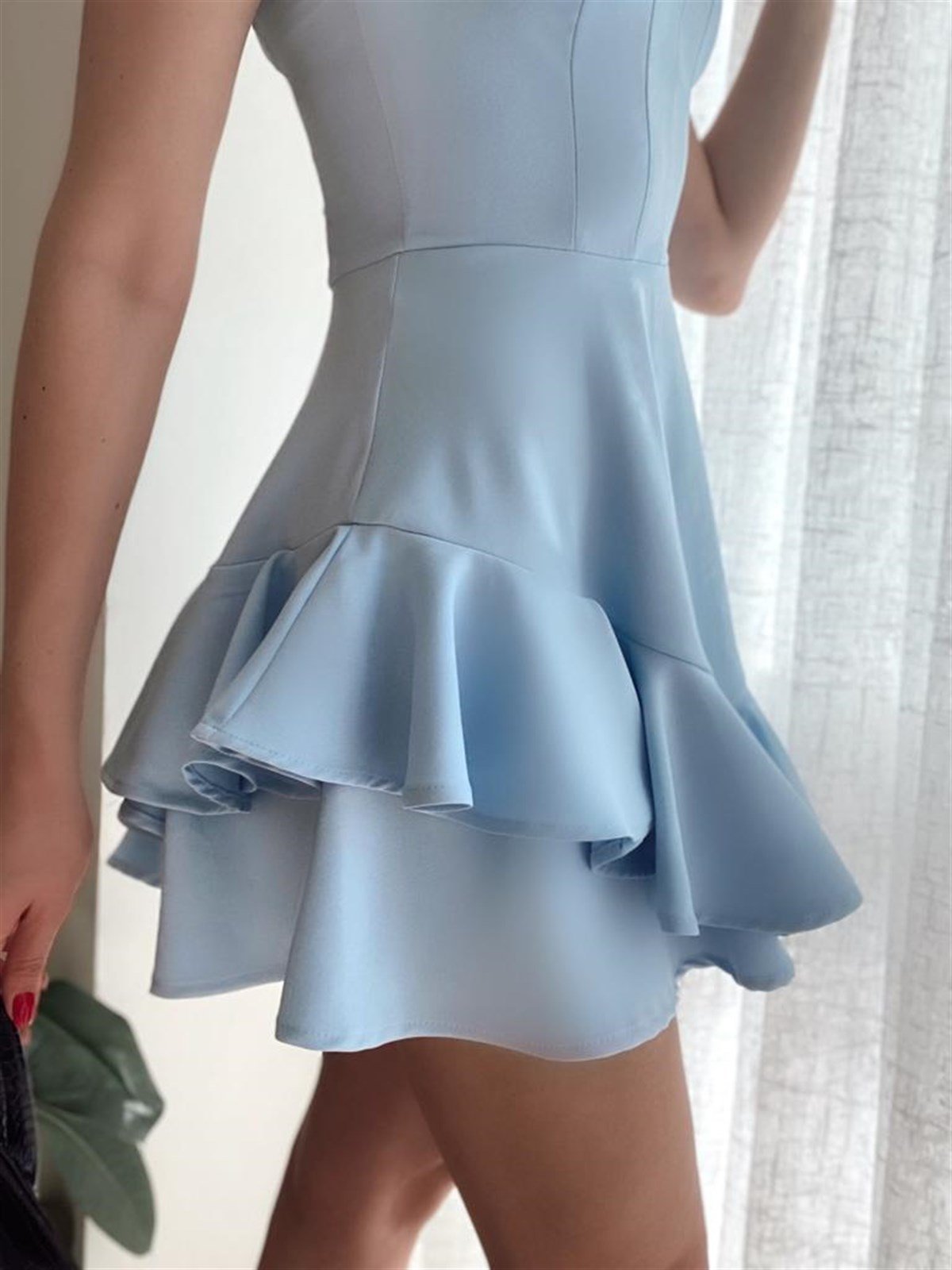 Askılı Etek Kat Kat Prenses Elbise - BEBEMAVİ