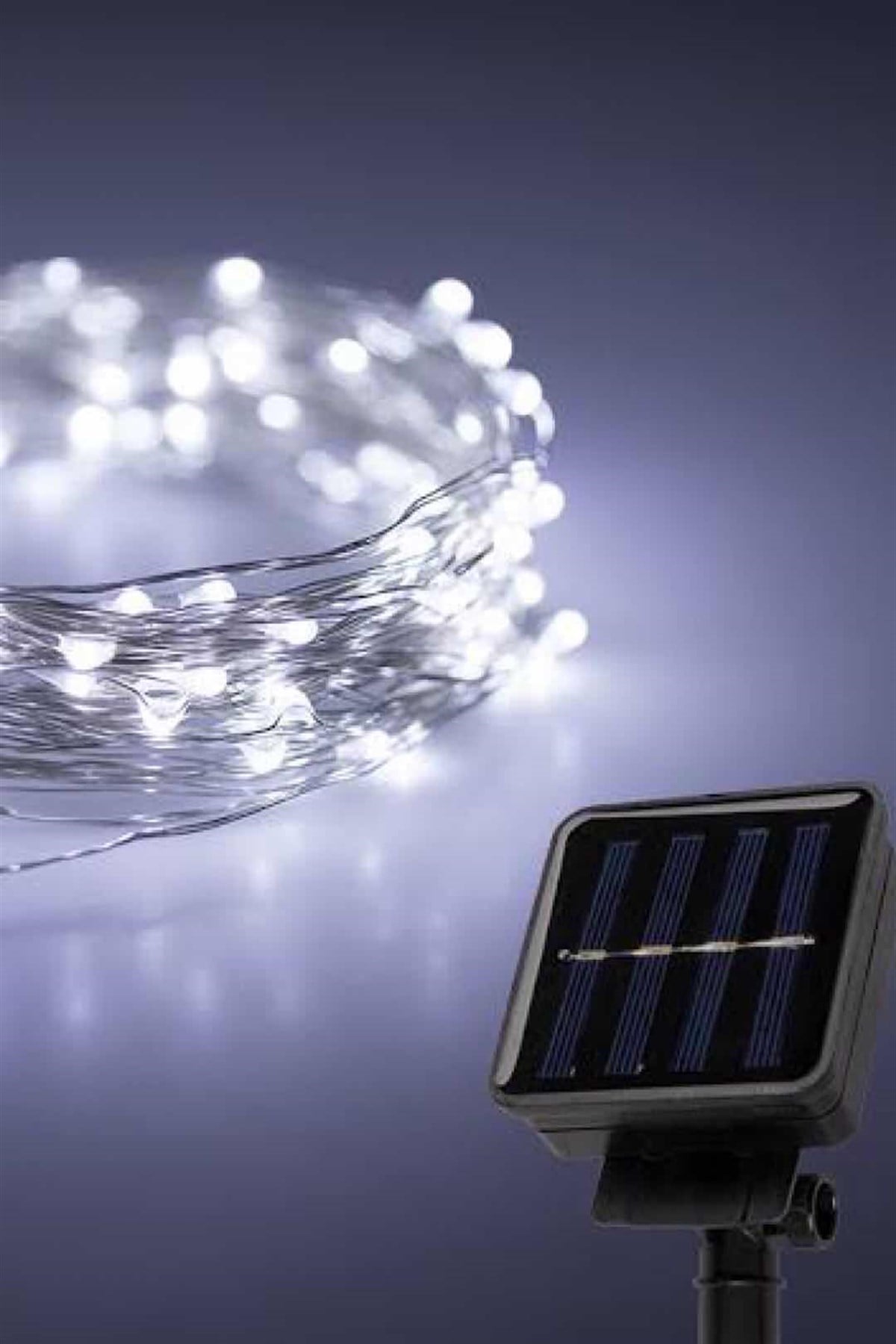 5 METRE SOLAR PERİ TEL LED BEYAZ IŞIK