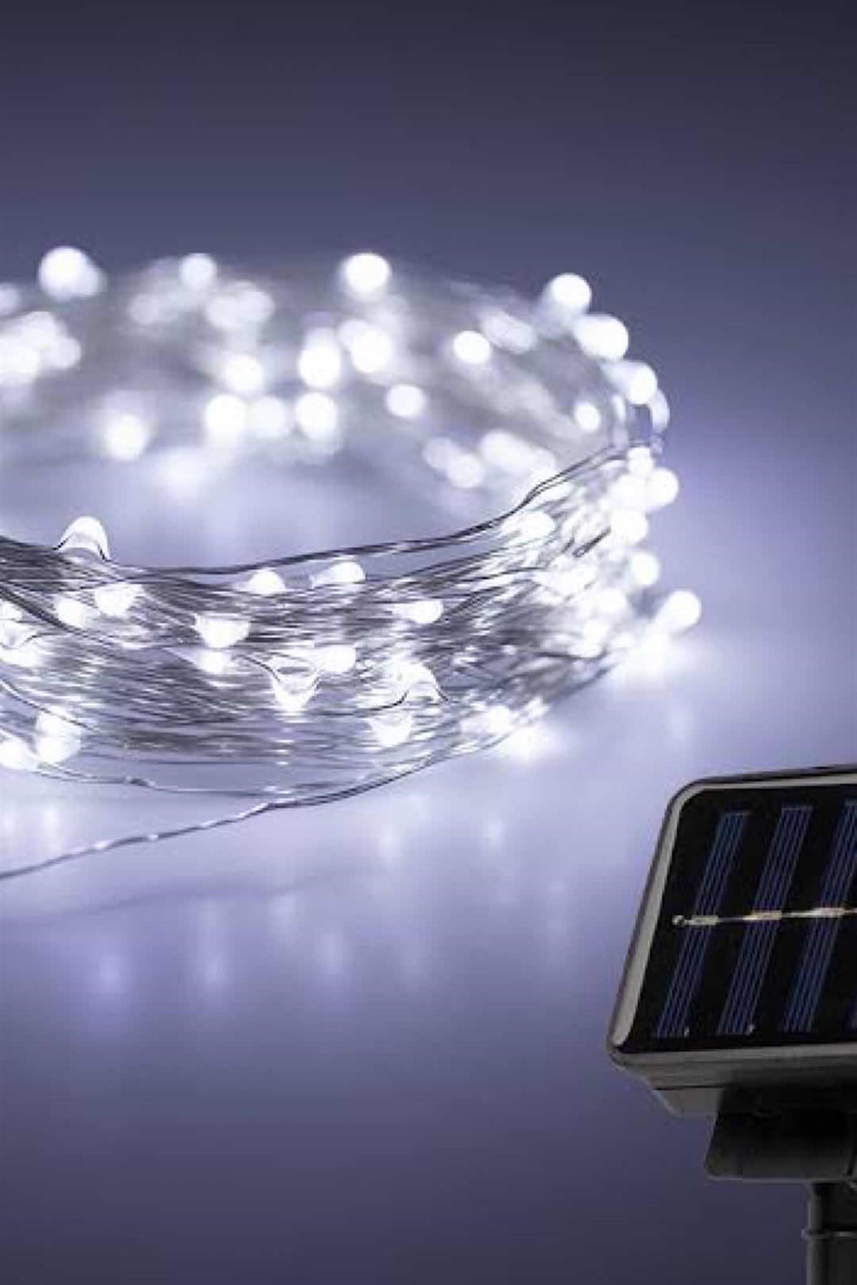 5 METRE SOLAR PERİ TEL LED BEYAZ IŞIK