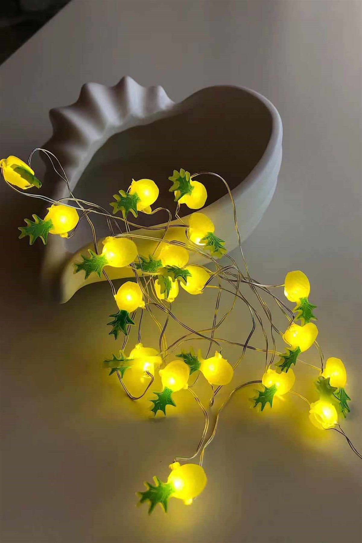 Ananas Gümüş Tel Led