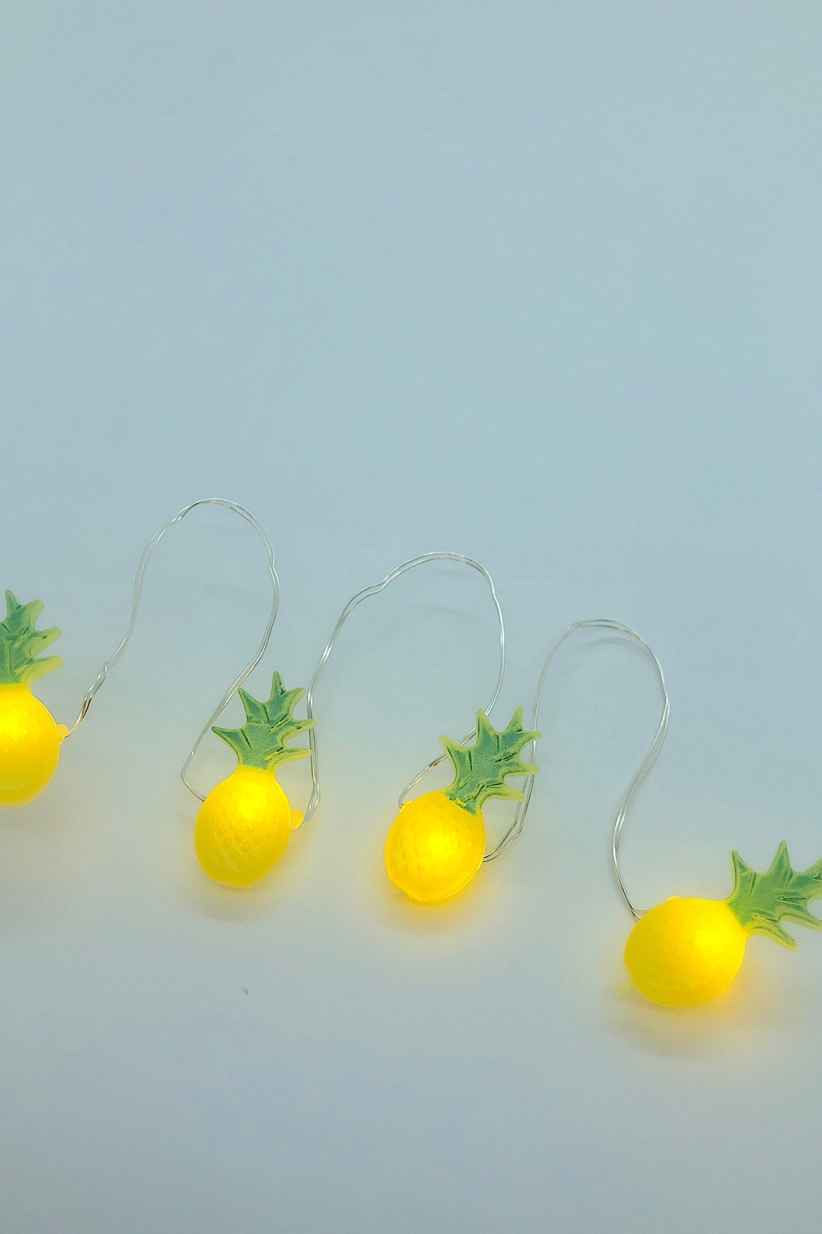 Ananas Gümüş Tel Led