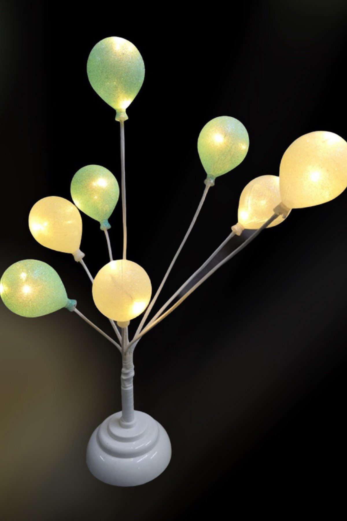 Balon Ağacı Çocuk Odası Gece Lambası Mavi&Beyaz