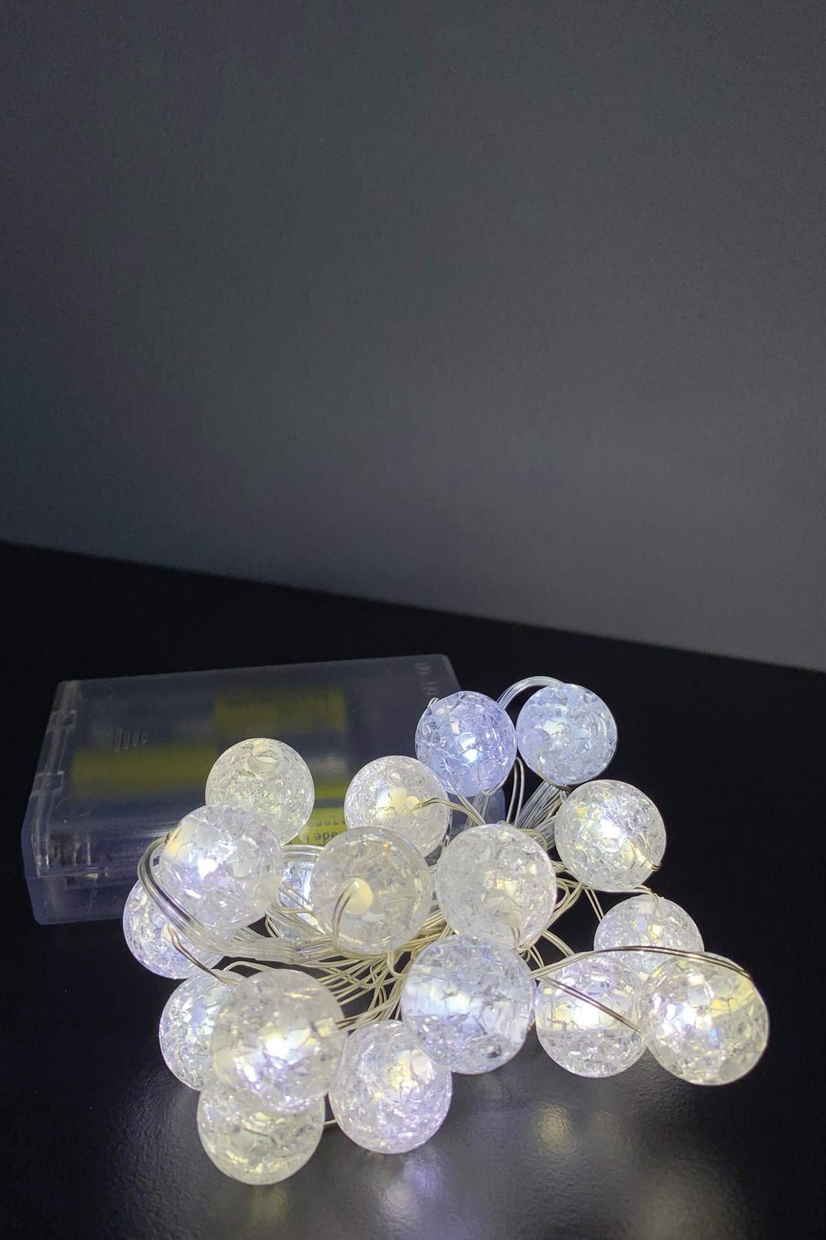 CAM MİSKET LED GÜMÜŞ TEL