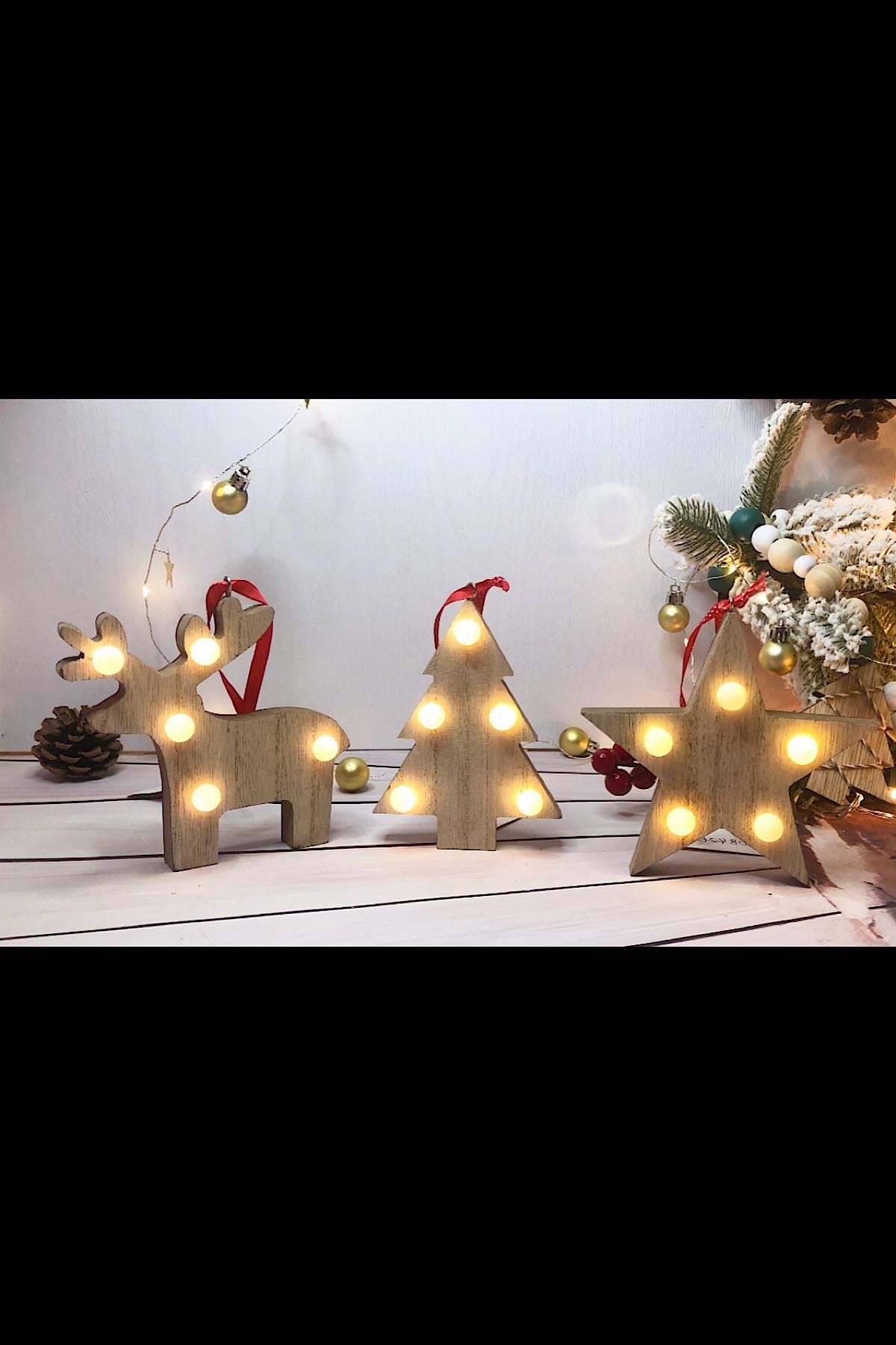 Çamağacı Led Işıklı Yılbaşı Ağaç Süsü