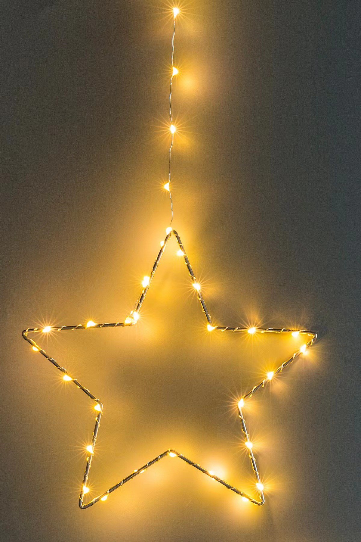 Metal Yıldız Led Duvar Süsü