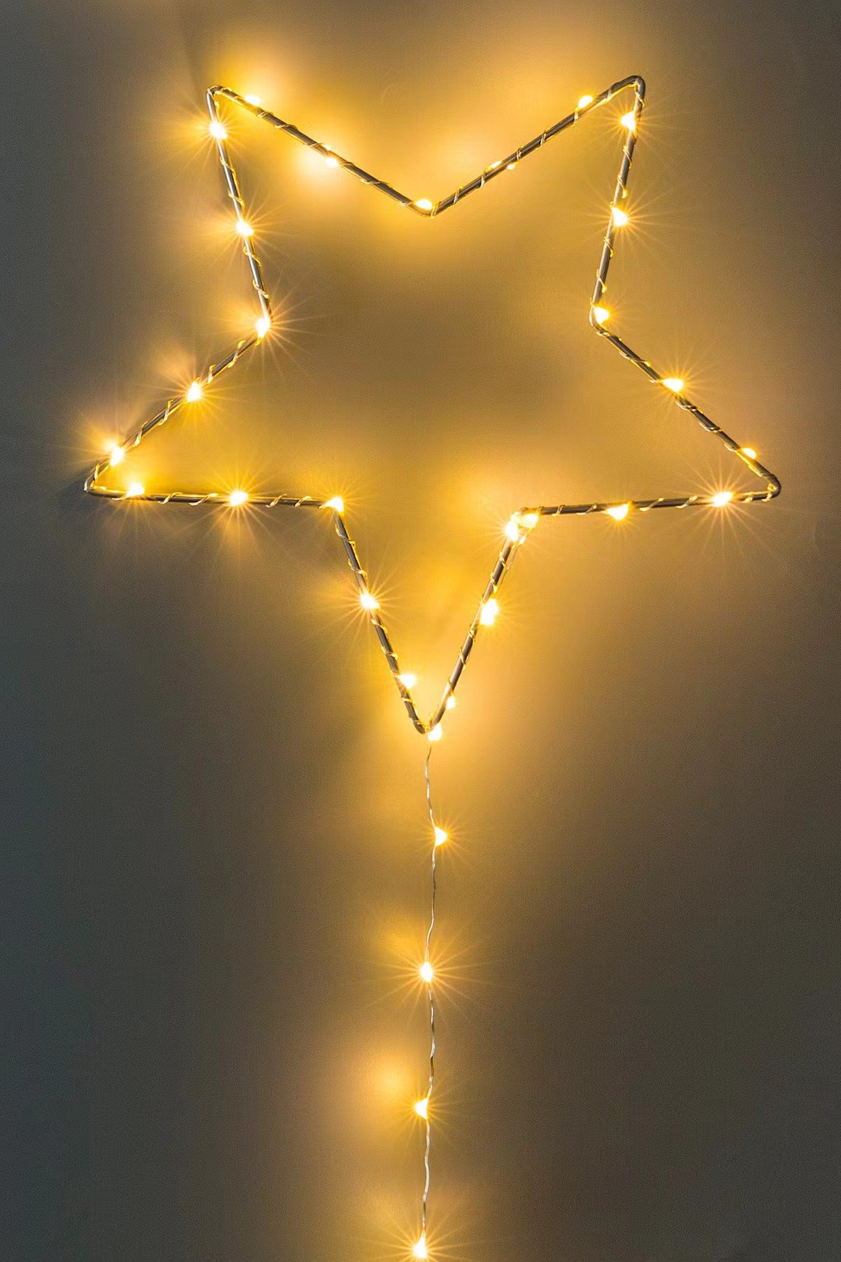 Metal Yıldız Led Duvar Süsü