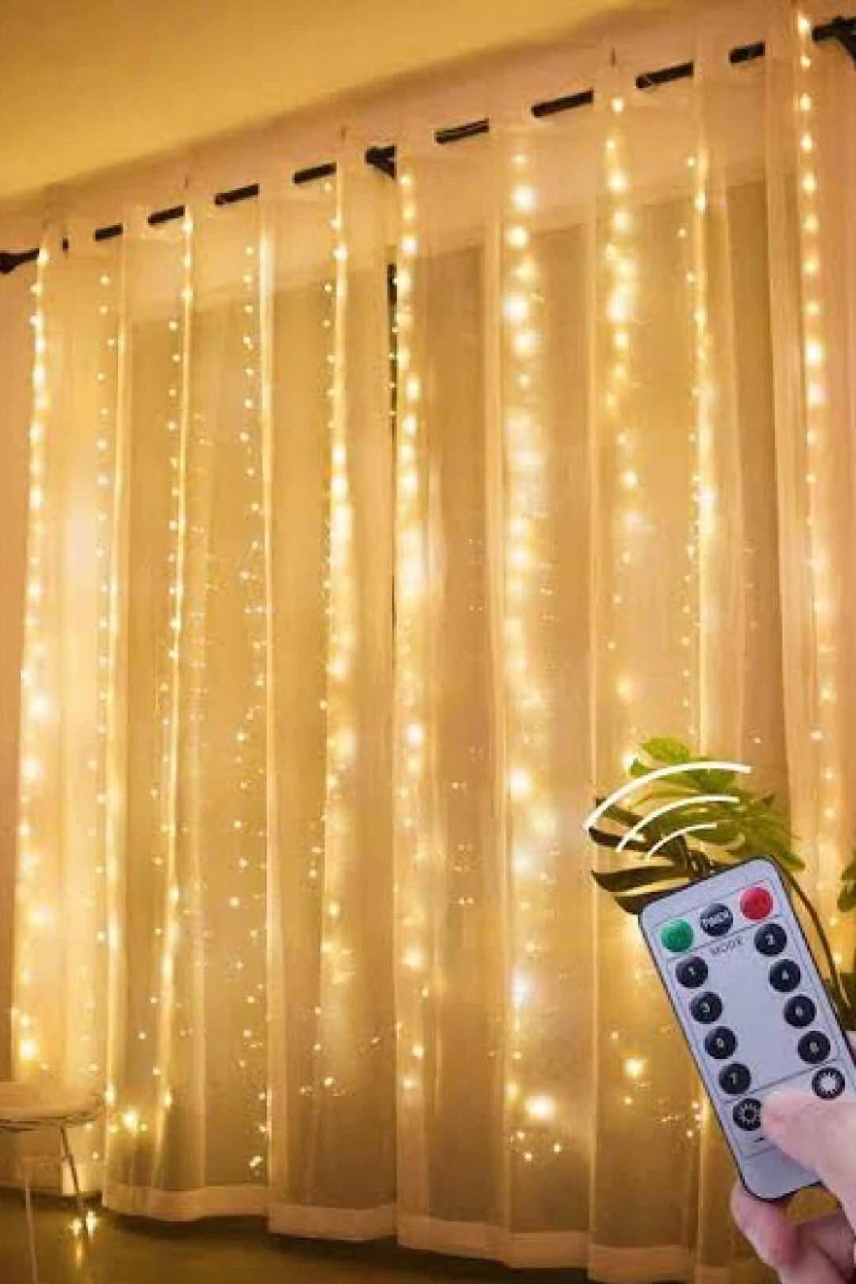 Perde Led 3x3 Metre Günışığı Kumandalı