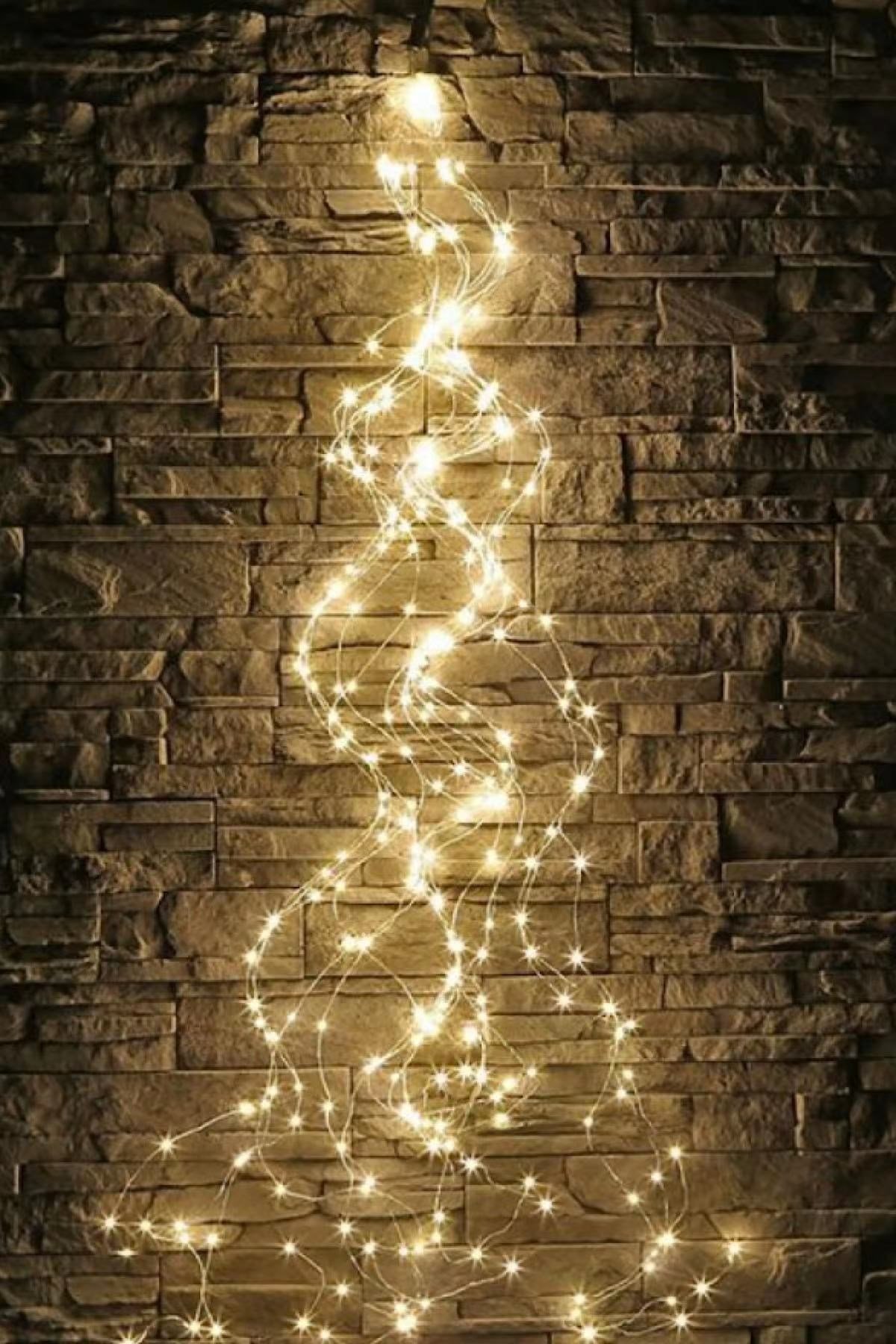 Saçak Led Gümüş Tel