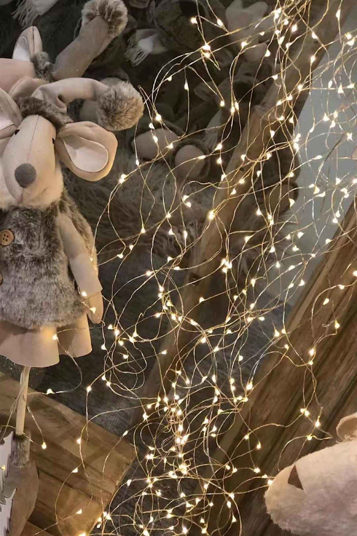 Saçak Led Gümüş Tel