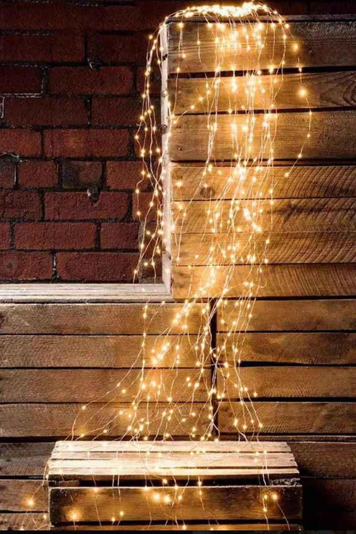 Saçak Led Gümüş Tel