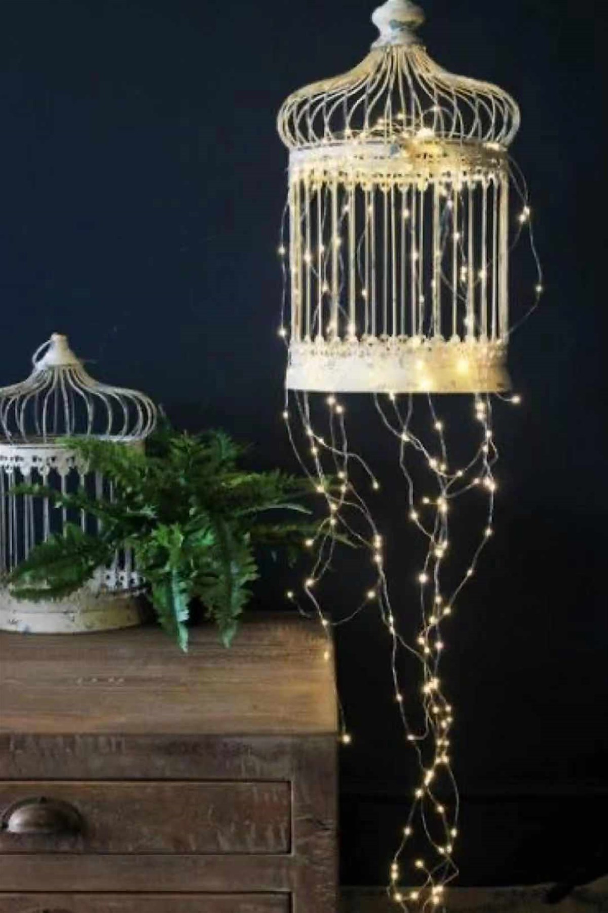 Saçak Led Gümüş Tel