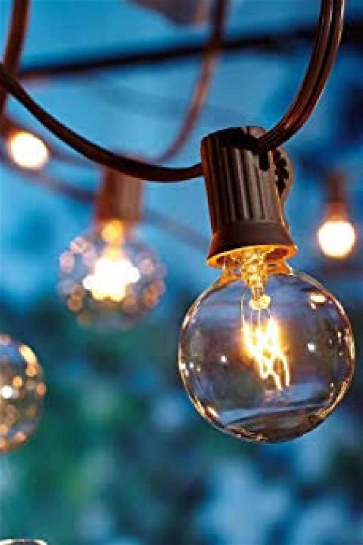 Solar Ampul Led Işık Zinciri 5 Metre 20 Ledli