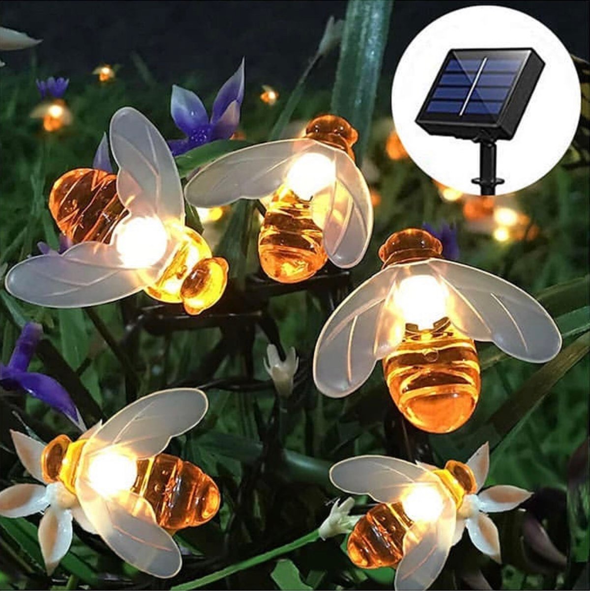 Solar Arılar Led Işık Zinciri