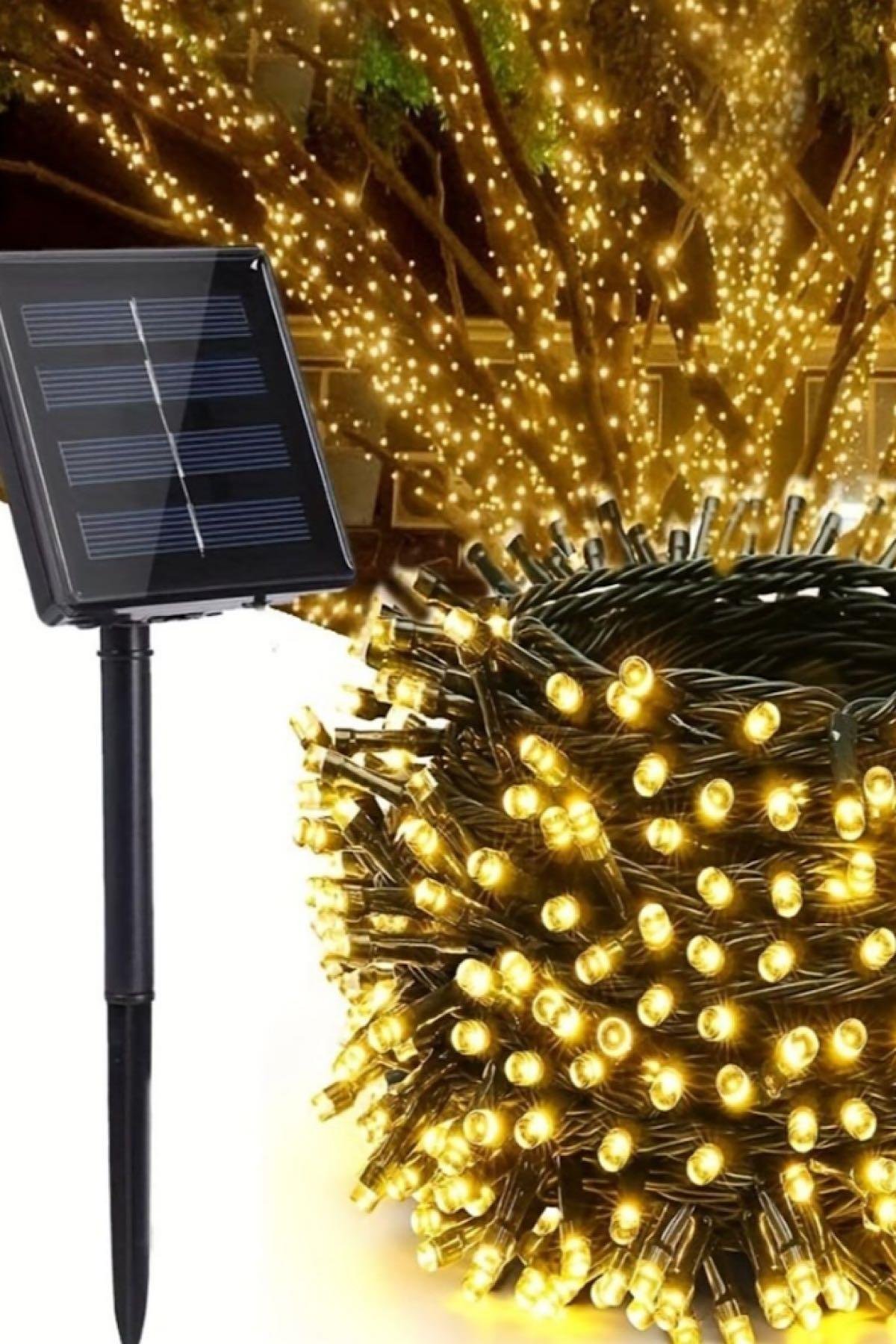 Solar Led Işık 10 Metre 100 Led