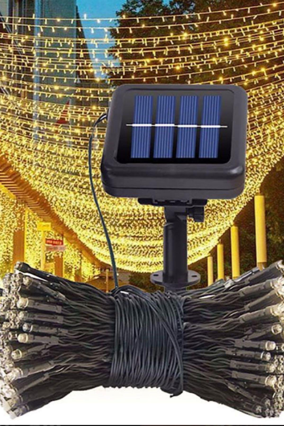 Solar Led Işık 10 Metre 100 Led