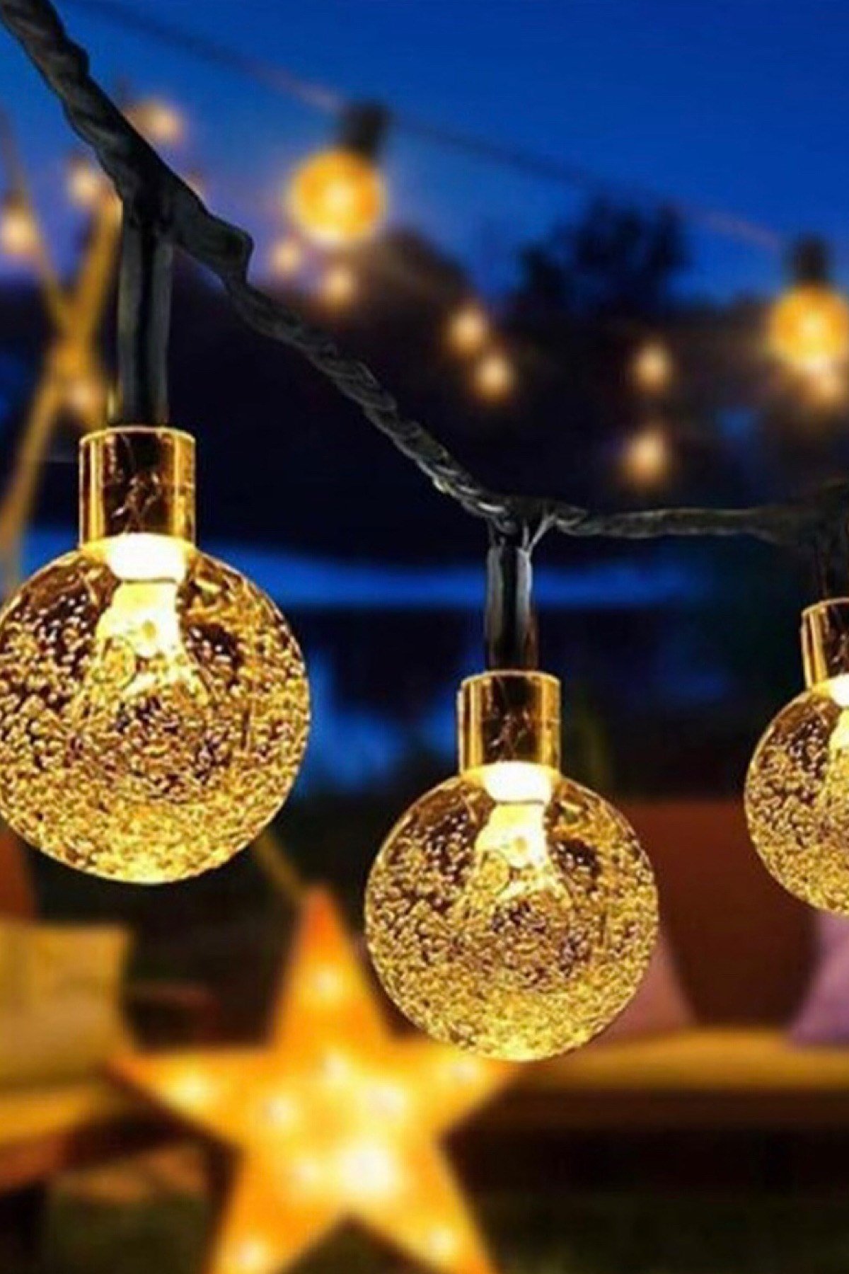 Solar Misket Led Işık Zinciri