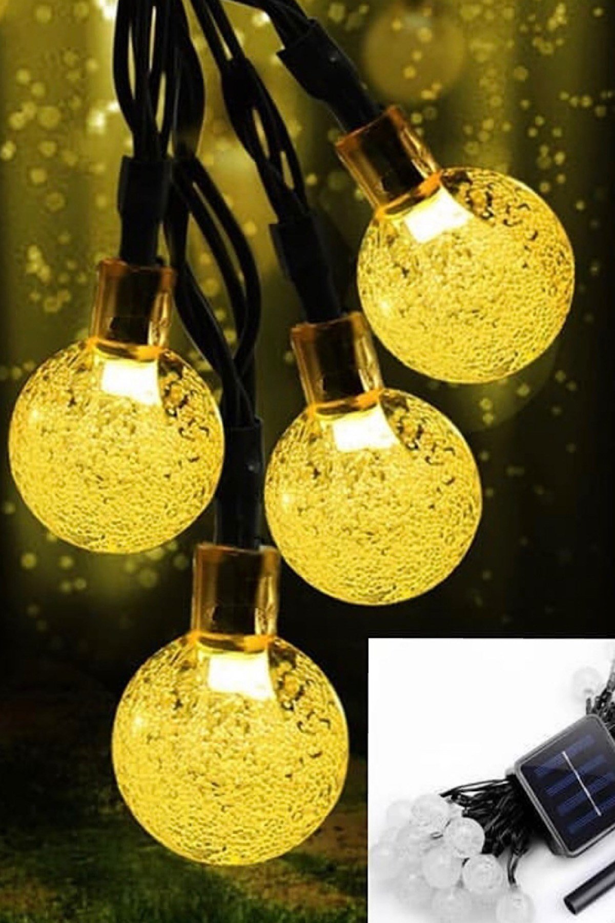 Solar Misket Led Işık Zinciri