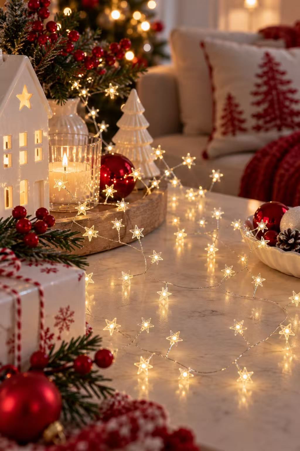 Yıldız Led Işıklı Garland