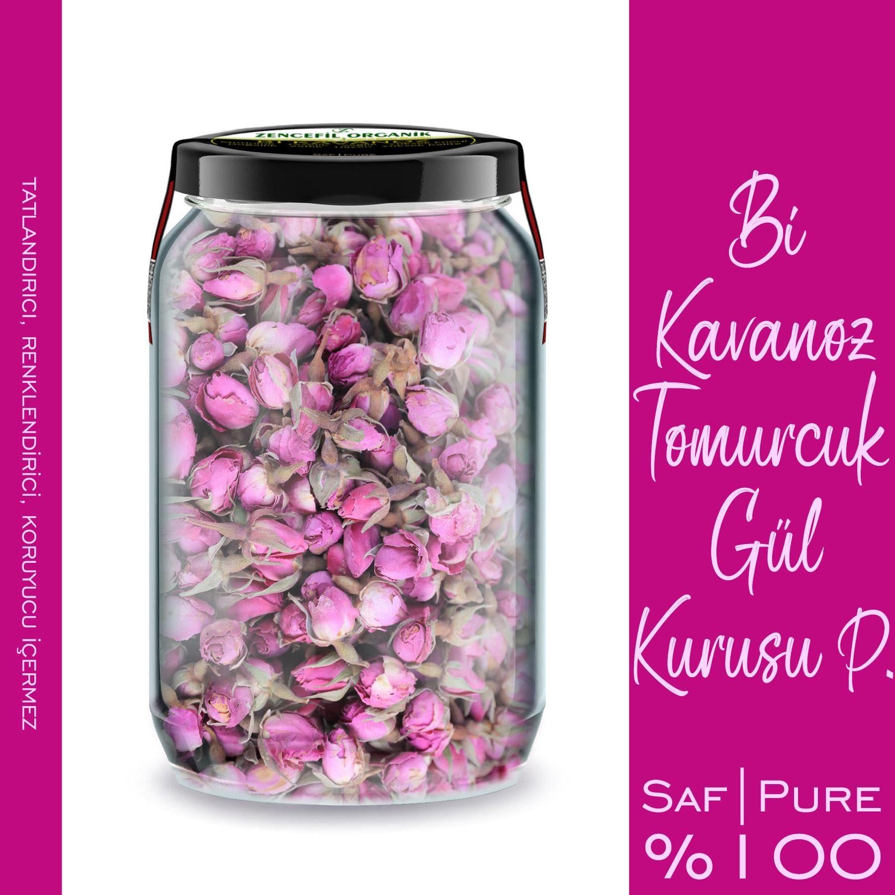 4 Çeşit Tomurcuk Gül Kurusu Pembe Beyaz Kırmızı Turuncu Renk Gül Bi Kavanoz 660 cc. x4 Cam Kavanozda