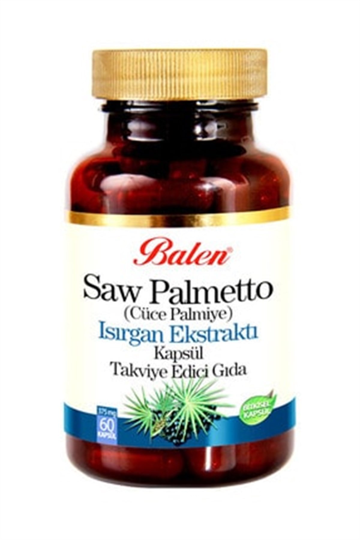 Balen Saw Palmetto Cüce Palmiye Isırgan Ekstraktı 60 Kapsül x 375