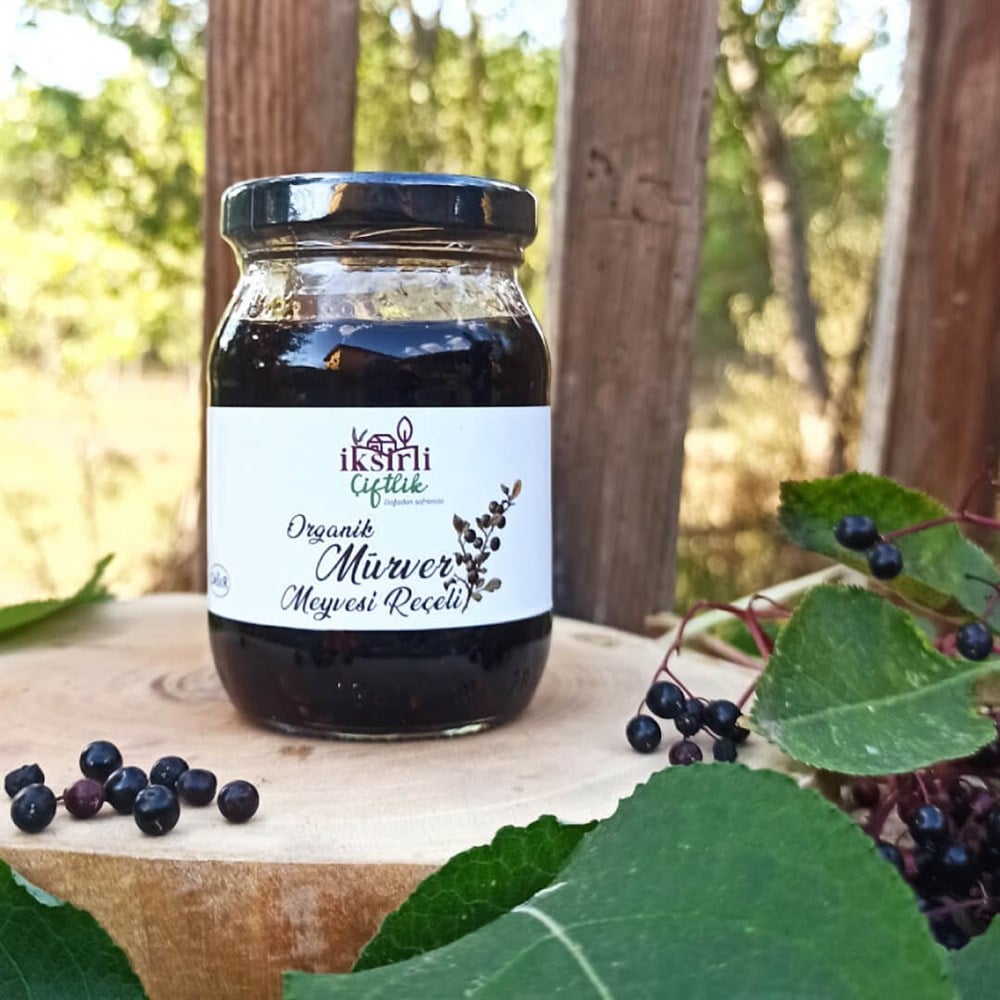 Organik Mürver Meyvesi Reçeli 200 gr.