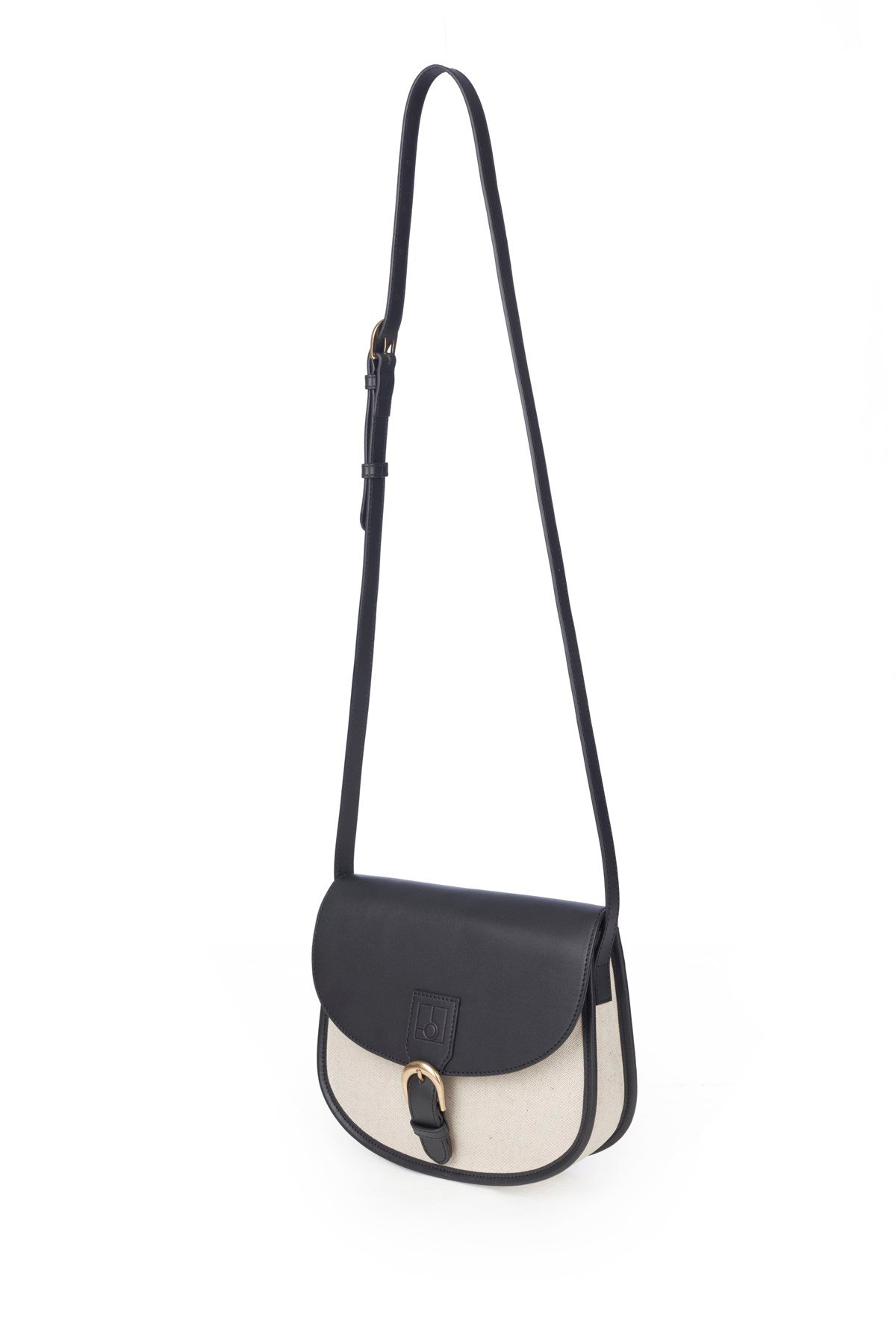 70's Saddle Canvas Bag Siyah