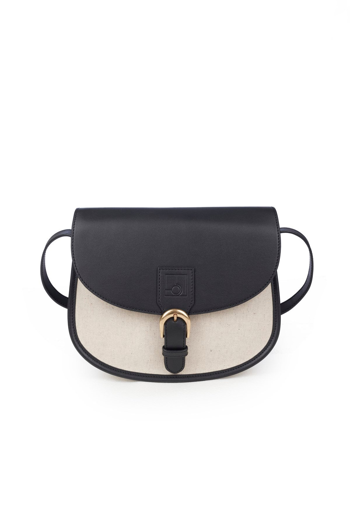 70's Saddle Canvas Bag Siyah