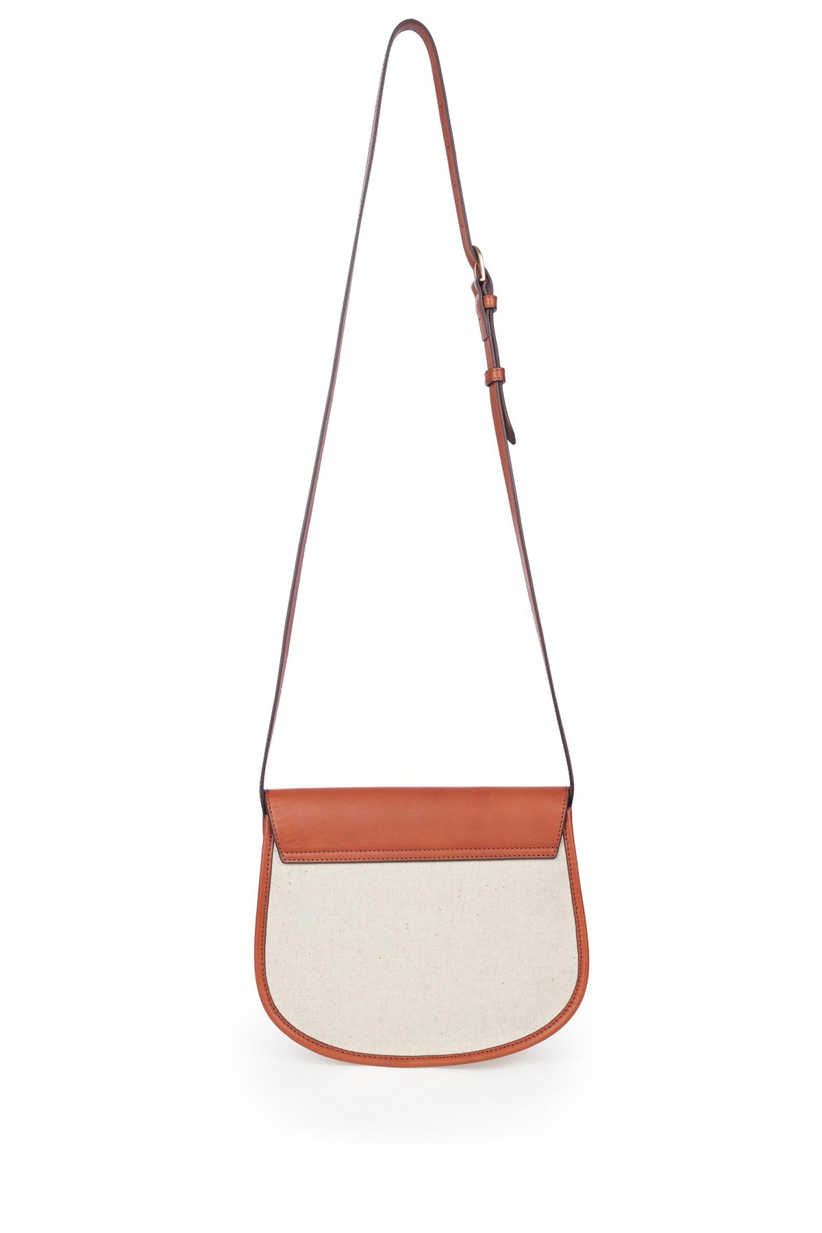 70's Saddle Canvas Bag Taba