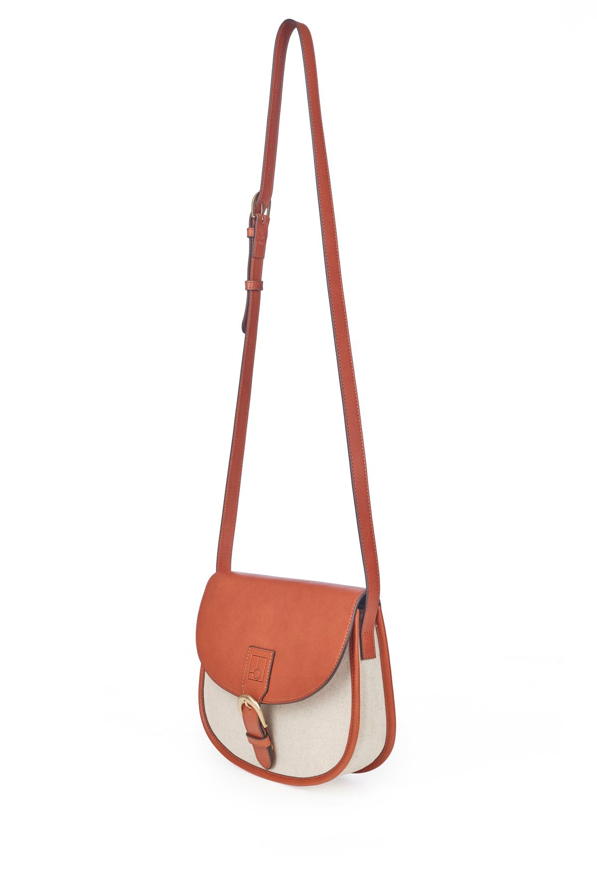 70's Saddle Canvas Bag Taba